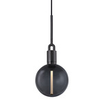 Forked Globe Pendant - Gun Metal / Smoked