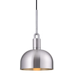 Forked Shade Pendant - Steel