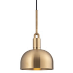 Forked Shade Pendant - Brass