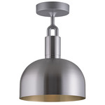 Forked Shade Ceiling Light - Steel