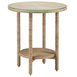 Limay Accent Table - Abaca Rope / Clear