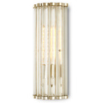 Warwick Wall Sconce - Contemporary Silver Leaf / Clear