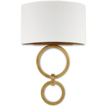 Bolebrook Wall Sconce - Gold Leaf / White