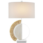 Seychelles Table Lamp - White/ Sandstone / Off White
