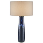 Kelmscott Table Lamp - Blue / White