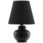 Piccolo Mini Table Lamp - Black Marble / Black