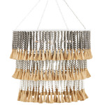 St. Barts Chandelier - White / Taupe