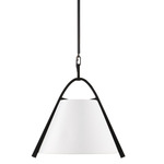 Frey Pendant - Satin Black / Off White