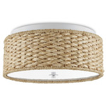 Colchester Ceiling Light - White / Raffia