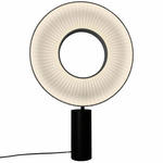 Iris Totem Table Lamp - Black / White Ribbon