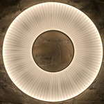 Iris Wall Light - Black / Ivory Ribbon