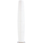 Colonne LED Floor Lamp - Brushed Stainless Steel / White