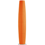 Colonne LED Floor Lamp - Brushed Stainless Steel / Clementine