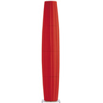 Colonne LED Floor Lamp - Brushed Stainless Steel / Red