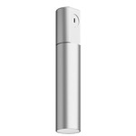 Entra 2 Inch LED Fixed Cylinder Ceiling Light - Brushed Aluminum / White