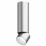 Entra 2 Inch LED Adjustable Cylinder Ceiling Light - Brushed Aluminum / White