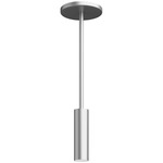 Entra 2 Inch Cylinder LED Pendant - Brushed Aluminum / Brushed Aluminum