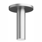 Entra 2 Inch LED Fixed Cylinder Ceiling Light - Brushed Aluminum / White