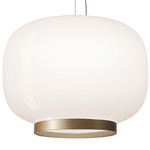 Chouchin 1 Reverse Pendant - White / White / Gold