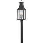 Beacon Hill 120V Outdoor Post / Pier Mount - Museum Black / Clear Seedy