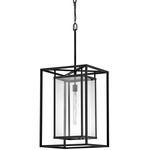 Max Outdoor Pendant - Black / Clear