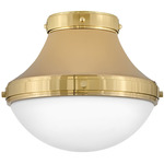 Oliver Ceiling Light - Brass / Etched Opal