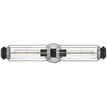 Masthead Bathroom Vanity Light - Chrome / Clear