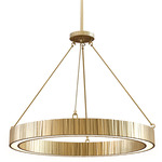 Kensington Pendant - Vintage Brass / Frosted