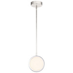 Blanco Mini Pendant - Polished Nickel / Alabaster