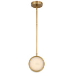 Blanco Mini Pendant - Vintage Brass / Alabaster