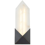 Caesar Wall Sconce - Urban Bronze / Alabaster