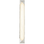 Caesar Bathroom Vanity Light - Polished Nickel / Alabaster