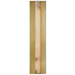 Kismet Tall Bathroom Vanity Light - Vintage Brass / Alabaster