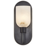 Lucian Wall Sconce - Urban Bronze / Alabaster