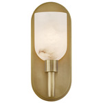 Lucian Wall Sconce - Vintage Brass / Alabaster