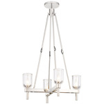 Lucian Chandelier - Polished Nickel / Clear