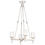 Lucian Chandelier - Polished Nickel / Clear