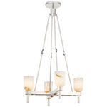 Lucian Chandelier - Polished Nickel / Alabaster