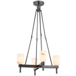 Lucian Chandelier - Urban Bronze / Alabaster