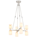 Lucian Chandelier - Polished Nickel / Alabaster