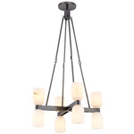 Lucian Chandelier - Urban Bronze / Alabaster