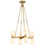 Lucian Chandelier - Vintage Brass / Alabaster