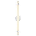 Madison Bathroom Vanity Light - Polished Nickel / Glossy Opal