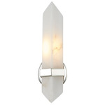 Valencia Wall Sconce - Polished Nickel / Alabaster