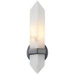 Valencia Wall Sconce - Urban Bronze / Alabaster