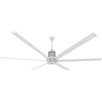 i6 Universal Mount Outdoor Ceiling Fan - White / White
