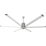 i6 Universal Mount Outdoor Ceiling Fan - Brushed Aluminum / Brushed Aluminum