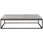 Perspective Long Coffee Table - Black / Light Grey