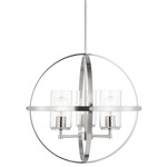 Alturas Chandelier - Brushed Nickel / Clear Seeded