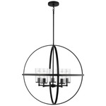 Alturas Chandelier - Midnight Black / Clear Seeded